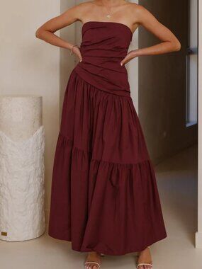 NWT: Lola Maxi Dress - Burgundy